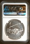 2018 John Adams Silver Presidential Medal 1 Oz Ngc Ms69 Brown Label