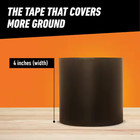 Gorilla 10ft X 4in Waterproof Patch   Seal Tape Black 1 Pack Leak Repair Tape