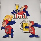 Budweiser Bud Man Vintage Lot 7pc 1987 Stickers Sheet 1970s Decals Usa