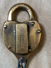 Vintage Brass Bohannan New York Central Nyc Railroad Lock W chain Brooklyn N y 