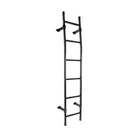 Vantech Rear Access Ladder - Angled 83  High Roof Vehicles Black