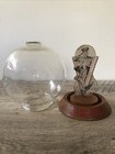 Vintage Vic Moran The Bubble Bank  save For The Day He Returns  Glass Coin Bank