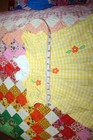 Girls Size 2t Vintage Yellow Dress Checked Photoshoot Bubble Sleeve Baby Floral