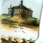 Dalhart Court House Tx Texas Antique Souvenir China Trinket Vase