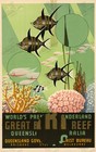 Great Barrier Reef Australia 1930s Travel Poster Lambert Art Deco Wall Art