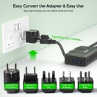 230w Step Down Converter  220v To 110v Voltage Converter  With 3ac And 4usb