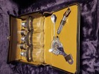 Vintage Mcm Travel Bar Kit Complete 3bottle Purse Case Portable Cocktailset12x7 