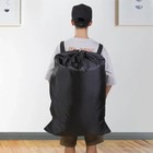 Extra Large Laundry Bag Backpack Heavy Duty Washing Clothes Drawstring 61x92 Cm