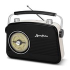 Small Portable Am fm Radio Vintage retro Radio W large Analog Rotary Tuning Dial