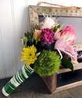 50 Yards Variegated Aspidistra Ti Leaf Floral Leaf Centerpiece Ribbon-color size