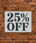 25  Off Large Stencil