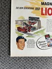 Lionel Trains Magne Traction 1950  Joe Dimaggio Vintage Magazine Print Ad