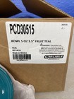 Carlisle Pcd30515 3 5    5oz Polycarbonate Fruit Bowls Teal 48 Count Box New
