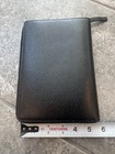 Kate Spade Black Leather Organizer Zip Planner Cover Pink Lining Card Slots
