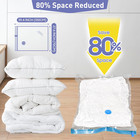 10 Pack Jumbo Vacuum Storage Bags With Hand Pump  80  Storage Space Saving  Stur