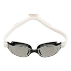 Aqua Sphere Xceed  Silver Titanium Mirrored Lens Swim Goggles  Black   White