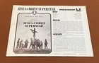 Jesus Christ Superstar Vintage 1973 Universal Film Musical Movie Mint Pressbook