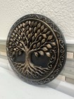 Hand Painted Tree Of Life 3d Wall Plaque 8    X 8    Vintage Style Art Nature Celtic