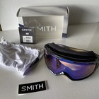 New Smith Drift Goggles Black blue Sensor Mirror with Fog-x Anti Fog Inner Lens