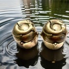 Vintage Artistic Brass Pair Of Dolphin  Sink Faucet Handles  Luxury