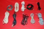 Lot Of 10 Telephone Line Cord Heavy Duty Cords Various Lengths 0657