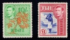 Fiji Kgvi 1938-41 Full Set   d-  1 W most Variations Sg  249-266b Mnh lh Cat   550 