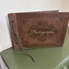 Vintage 1940s Photo Album Unused Empty No Photos Album Only 8 Black Pages