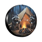 Spare Tire Cover For Rv Suv Trailer Truck Camper funny 14 Inch Raccoons Camping