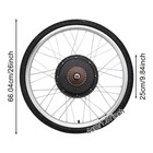 26 Inch E-bike Rear Wheel 48v 1000w Electric Bicycle Hub Motor Conversion Kit