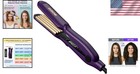 Titanium Ceramic Hair Crimper For 80s Volume - 5 Temps   Heat Glove Included
