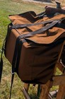 Western Horse Riding Saddle Pannier Bags  Hunting Camping Trip outfitter  Brown