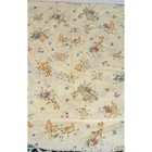 Vintage Woodland Animal Crib Sheet Yellow Squirrel Bunny Turtle Nursery Bedding