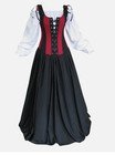 Pirate Costume Gown Medieval Dress Renaissance Faire Wench Bodice New-2xl