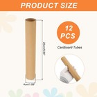 12 Pack Cardboard Tubes toilet Paper Rolls Corrugated Roll 9 84x1 58  brown