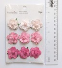 Pink Roses Paper Flowers Scrapbooking Embellishments By Recollections