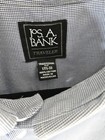 Jos  A  Bank Traveler Dress Shirt Men s 17 5-33 Traditional Fit Blue Check Cotto