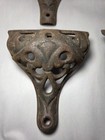 Set Of 4 Antique Victorian Cast Iron Openwork Parlor Stove Feet 7 