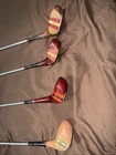 4  Rare Vintage Golf Clubs Left Handed 1 2 3 5  Drivers Pre Owned 