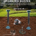 8pcs Solar Mole Repellent Ultrasonic Pest Control Stakes Waterproof For Garden