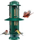 Squirrel Proof Bird Feeder For Outdoors Hanging  Metal Wild Bird Feeders With Re