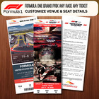 F1 Grand Prix Commemorative Custom Ticket Stub Any Grand Prix Any Year Any Seat