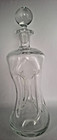 Vintage Holmegaard Kluk Kluk Pinched Clear Glass Decanter W stopper 13  Tall