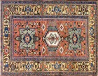  Antique Karaja Heriz Serapi Rug 5 2  X 6 8   Tribal  17027