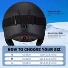 Ski Snowboard Helmet Medium Matte Black W  Goggles Adult