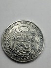 Peru 1894 Tf 1 Sol Silver 900 Rare Seated Liberty Figure   196 26 Peruvia Republic