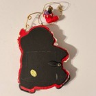 Santa Claus Photo Frame Christmas Ornament Red Suit Stocking Accent 5 5 Inch  