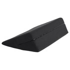 Wedge Intimate Sex Positioning Pillow  Black Microfiber  24 Inch 