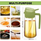 16oz 470ml 2 In 1 Oil Dispenser   Sprayer Glass Bottle For Kitchen   Bbq
