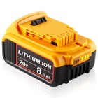 1-6 Pack 20v For Dewalt 20 Volt Max 8 0ah Lithium Ion Battery Dcb206-2 Dcb201