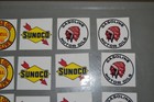 Lot Of 24 Stickers 2  Mobiloil - Sunoco - Shell - Oilzum - Indian Gas Motor Oil
